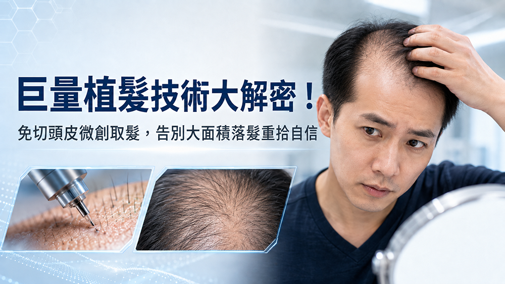 大範圍植髮怎麼進行？醫師解析 FUE 取髮方式與術前評估重點