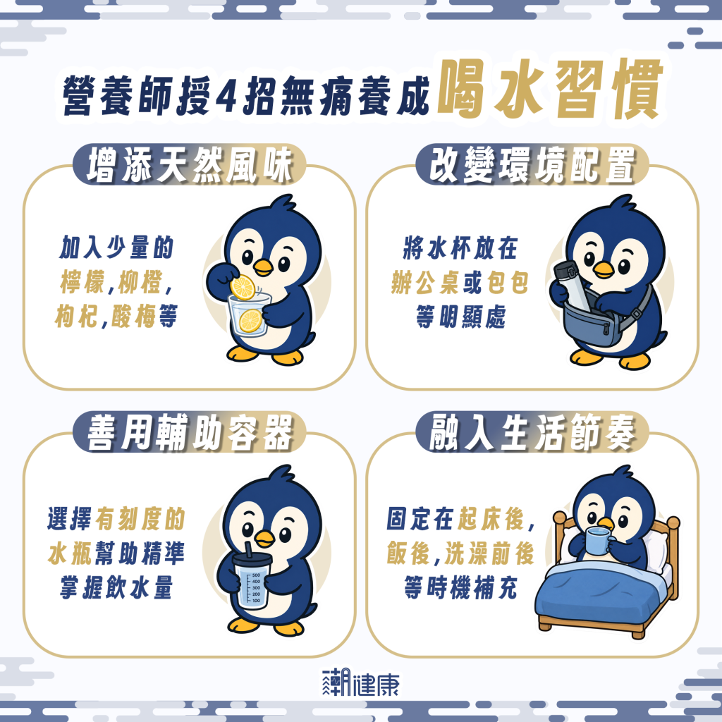 覺得白開水太無聊？ 4招無痛養成喝水習慣
