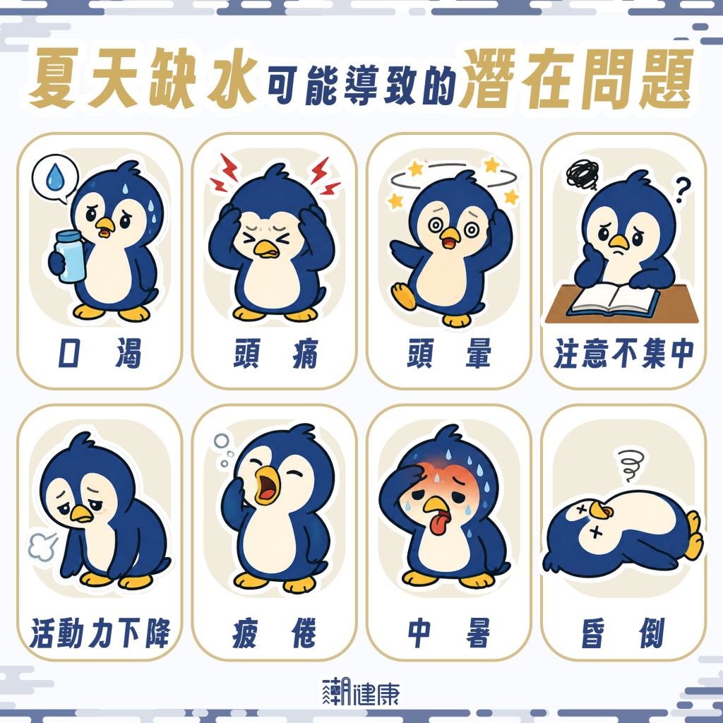 口渴才喝水已來不及！ 缺水將牽動腦部與體溫調節