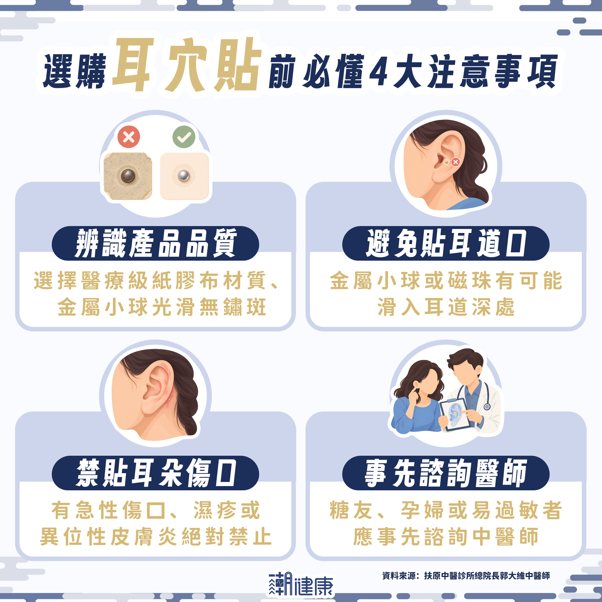 造型耳穴貼可助眠、控制食慾？ 醫揭正確貼法：貼錯位置效果打折，按太大力恐發炎 內文圖片 3