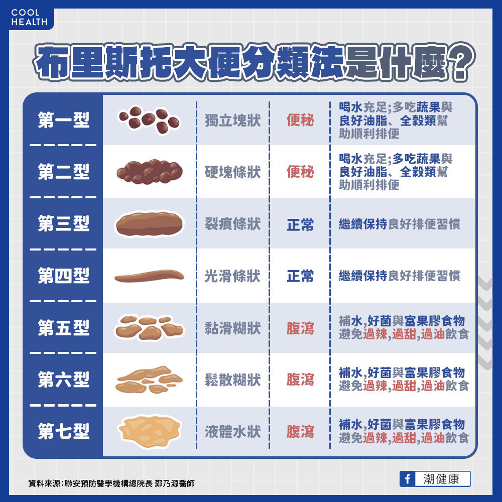 每天排便不代表沒便秘？ 什麼是「布里斯托大便分類法」？