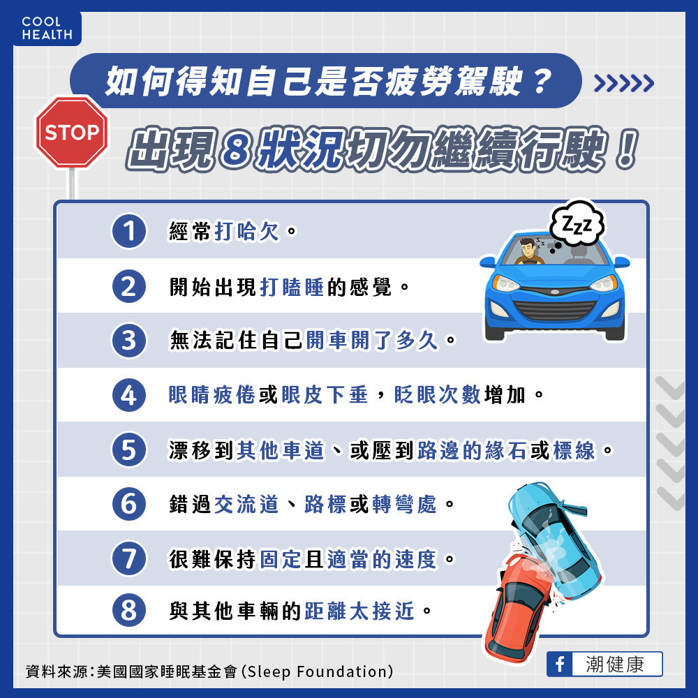 眼皮下垂、錯過交流道是危險徵兆！  發生「8件事」應避免再開車