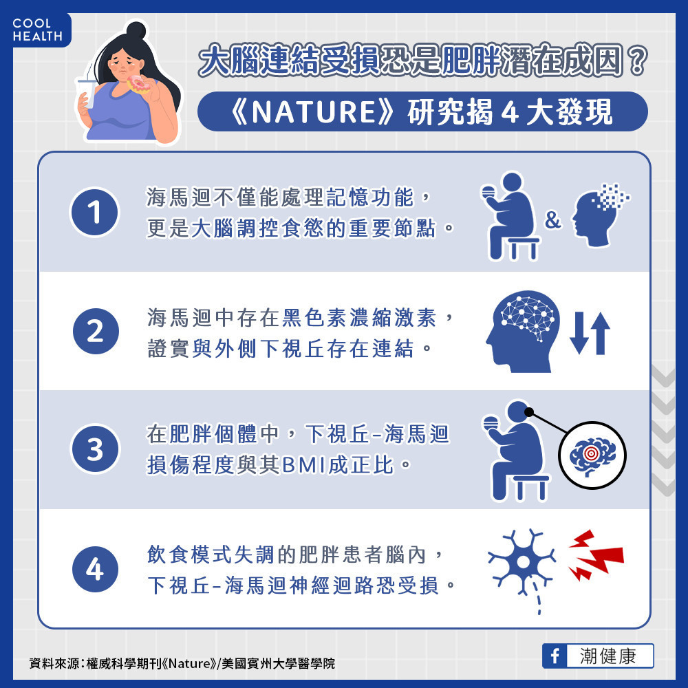 肥胖者「管不住嘴」真實原因？  權威期刊《NATURE》研究揭4大發現