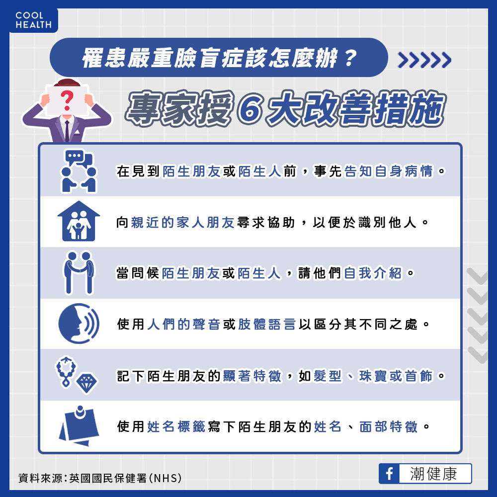 臉盲症也無法區分汽車或動物？  專家授改善策略：記住陌生人3特徵