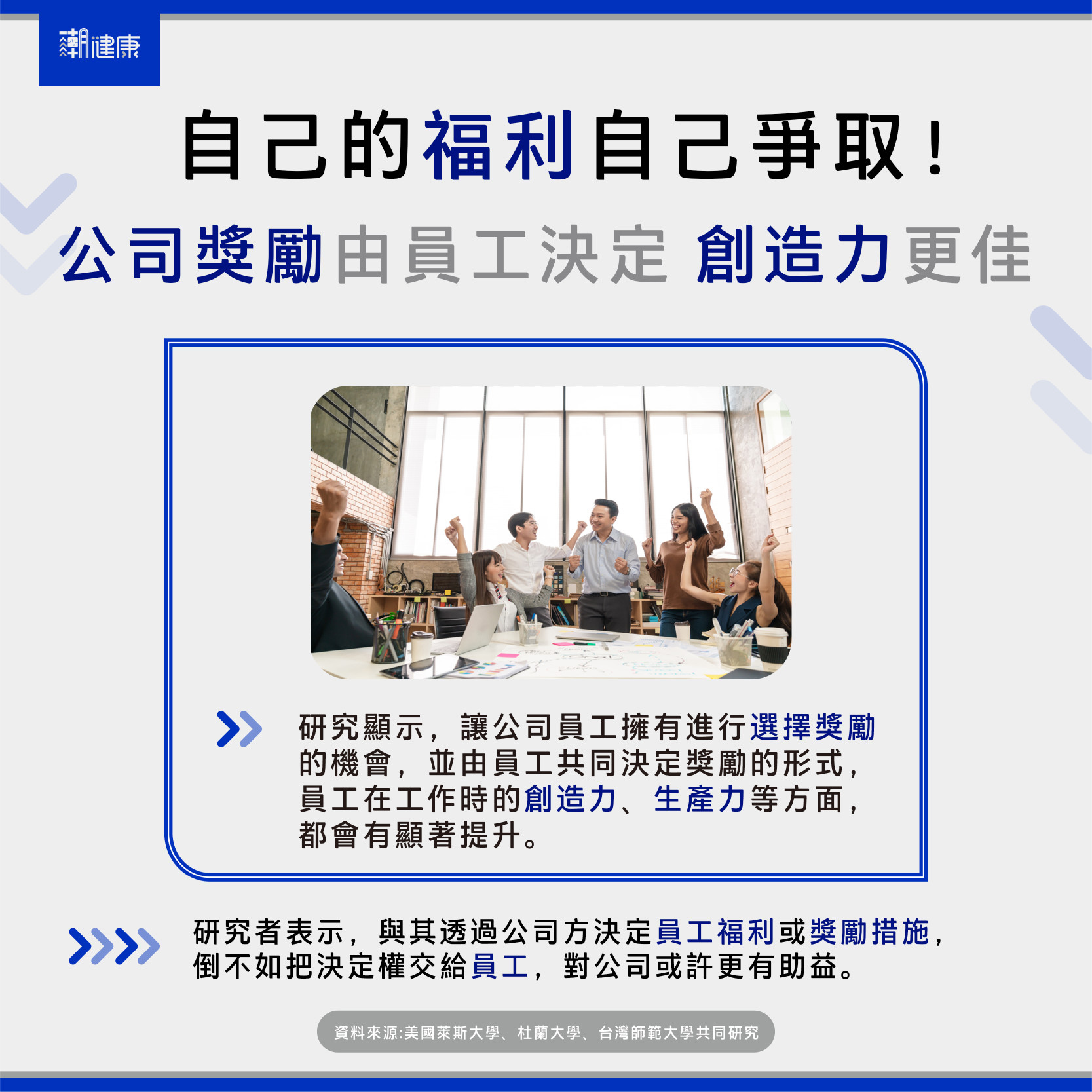 公司獎勵機制由員工決定創造力更佳